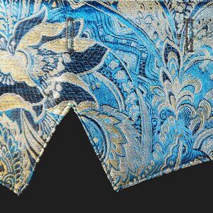 CUSTOM equestrian Shadbelly POINTS "SINGAPORE" teal gold black sz M, L, XL